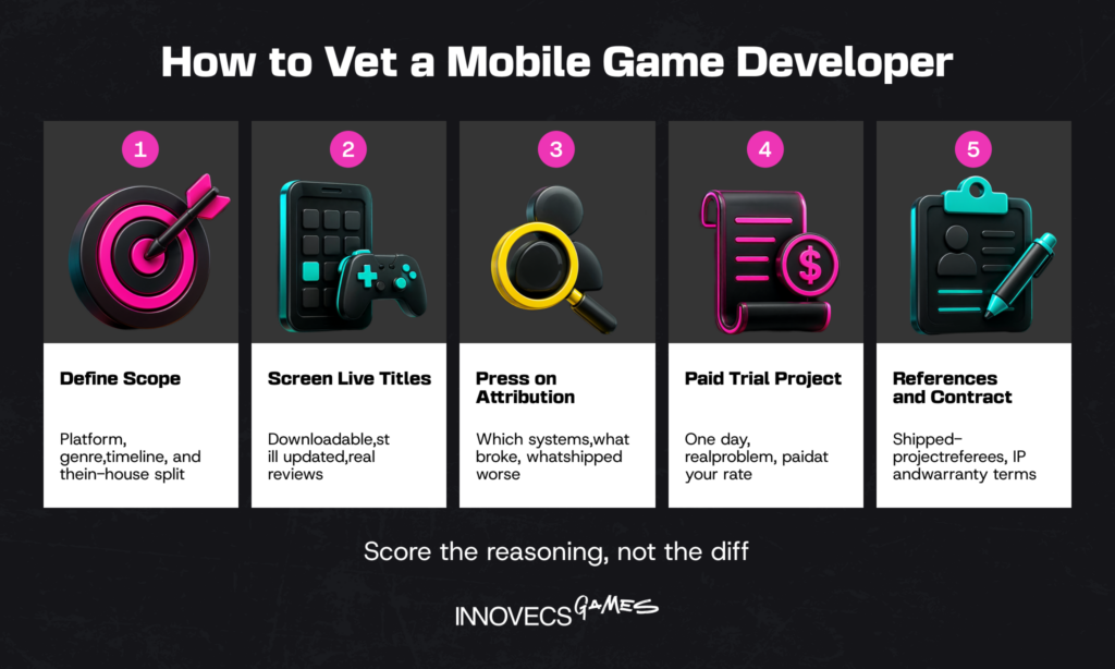 How to Vet a Mobile Game Developer