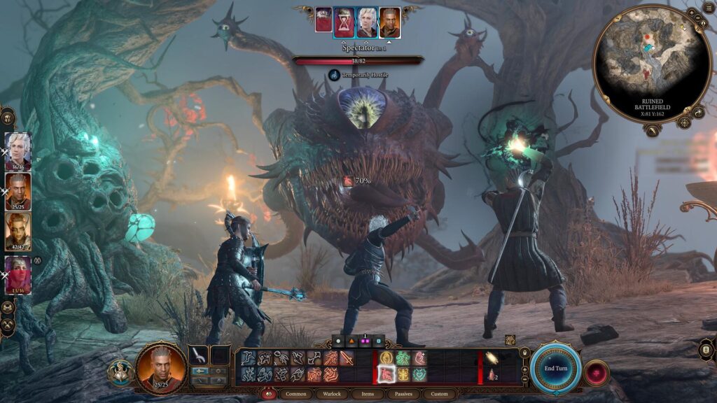 Baldur's Gate 3 turn-based combat