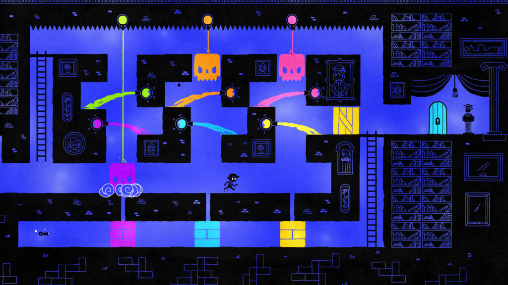 Hue color-based puzzle level