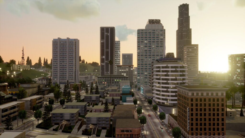 GTA: San Andreas Definitive Edition, Los Santos skyline